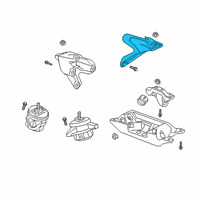 OEM 2019 Cadillac CT6 Mount Bracket Diagram - 84446333