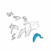 OEM 2008 Infiniti G35 Protector-Rear Wheel House, LH Diagram - 76749-JK000
