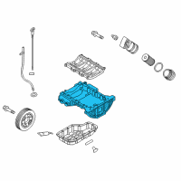 OEM Hyundai Genesis Pan Assembly-Engine Oil, Upper Diagram - 21520-3CJA0