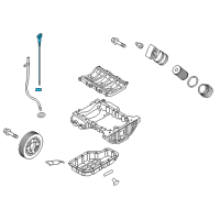 OEM 2015 Hyundai Genesis Oil Level Gauge Rod Assembly Diagram - 26611-3CKA0