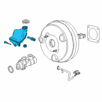 OEM 2022 Chevrolet Colorado Master Cylinder Reservoir Diagram - 84749957