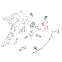 OEM Hyundai Bumper-Fuel Filler Door Outsidelam Diagram - 87551-22000