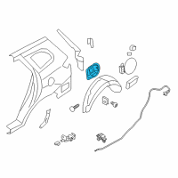 OEM 2011 Hyundai Santa Fe Housing Assembly-Fuel Filler Diagram - 71590-0W500