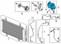 OEM 2022 Honda Civic COMPRESSOR Diagram - 38810-64S-A01