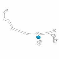 OEM 2000 Acura NSX Bush, Front Stabilizer (17.3Mm) Diagram - 51316-SL0-600