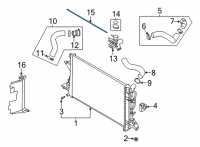 OEM 2020 Kia Forte Hose-Radiator To Res Diagram - 25451F2000