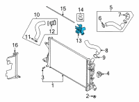 OEM Hyundai Filler Neck Assembly-Radiator Diagram - 25329-AA000