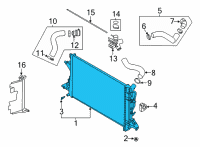 OEM 2021 Hyundai Elantra Radiator Assy Diagram - 25310-AA000