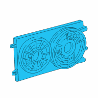 OEM Mercury Monterey Fan Assembly Diagram - 5F2Z-8C607-CB