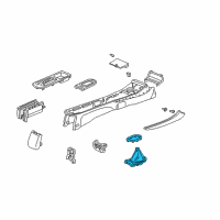 OEM Honda Civic Garnish Assy., Center Console *NH167L* (GRAPHITE BLACK) Diagram - 77295-S5N-C11ZA