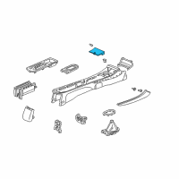 OEM 2003 Honda Civic Lid Set, Cup Holder *NH167L* Diagram - 83407-S5N-C02ZA