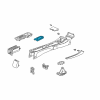 OEM Honda Escutcheon, Console Diagram - 54710-S5B-A52