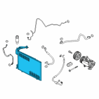 OEM 2016 Ford Fiesta Condenser Diagram - D2BZ-19712-D