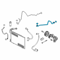 OEM 2014 Ford Fiesta AC Line Diagram - D2BZ-19867-A