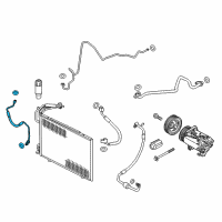 OEM Ford Fiesta Liquid Line Diagram - C1BZ-19835-C