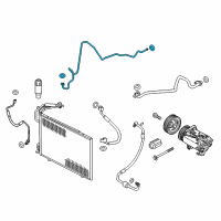 OEM Ford Fiesta Pressure Tube Diagram - D2BZ-19835-B