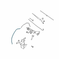 OEM 2007 Nissan Altima Hose-Washer Diagram - 28935-JA010