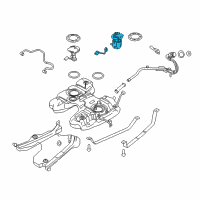 OEM 2014 Lincoln MKX Fuel Pump Diagram - BT4Z-9H307-C