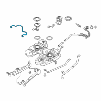 OEM 2013 Ford Edge Connector Tube Diagram - CT4Z-9C318-A