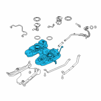 OEM 2011 Lincoln MKX Fuel Tank Diagram - BT4Z-9002-A