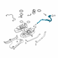 OEM 2014 Ford Edge Filler Pipe Diagram - DT4Z-9034-A