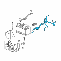 OEM 2019 Chevrolet Traverse Positive Cable Diagram - 84468076