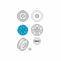 OEM Nissan Sentra Disc Wheel Cap Diagram - 40315-ET000