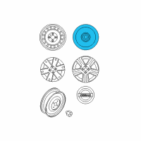 OEM 2012 Nissan Sentra Wheel Assembly-Disk (17X7 10 Spoke) Diagram - 40300-ZT50D