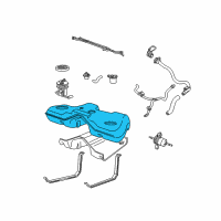 OEM 2000 Lincoln LS Fuel Tank Diagram - 1W4Z-9002-AD