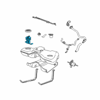 OEM 2000 Lincoln LS Fuel Pump Diagram - YW4Z-9275-BC