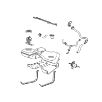 OEM 2004 Lincoln LS Fuel Filter Bracket Diagram - 3W4Z-9180-AA