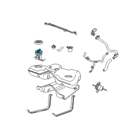 OEM 2000 Lincoln LS Fuel Gauge Sending Unit Diagram - XW4Z-9275-AA