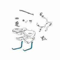 OEM 2001 Lincoln LS Support Strap Diagram - XW4Z-9092-AB