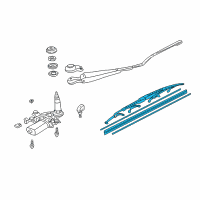 OEM 2006 Acura RSX Rear Wiper Blade (500MM) Diagram - 76730-S6M-J01