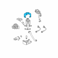 OEM 2007 Buick Lucerne EGR Valve Upper Bracket Diagram - 12562773