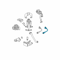 OEM Cadillac DTS Rear Oxygen Sensor Diagram - 12597989