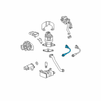 OEM 2010 Cadillac DTS Front Oxygen Sensor Diagram - 12597990