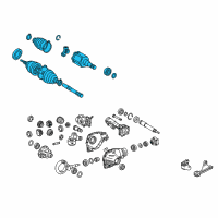 OEM Toyota Sequoia Axle Assembly Diagram - 43430-0C040