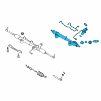 OEM 2012 Nissan 370Z Gear Assembly - Power Steering Diagram - 49200-1EA0A