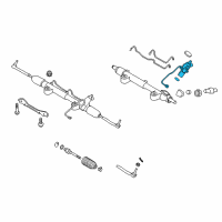 OEM 2010 Nissan 370Z Gear Sub Assembly-Power Steering Diagram - 49210-1EA0A