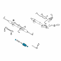OEM Infiniti Boot Kit-Power Steering Gear Diagram - D8203-JK60A