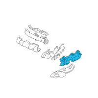 OEM 1997 Oldsmobile Silhouette Shield-Exhaust Manifold Upper Heat (RH) Diagram - 24506294