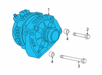 OEM 2021 Cadillac Escalade ESV Alternator Diagram - 13534128