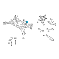 OEM Toyota Suspension Crossmember Bushing Diagram - SU003-01009