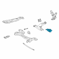 OEM 2001 Toyota Corolla Lower Control Arm Bracket Diagram - 48659-02081