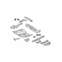 OEM Toyota Tercel Rear Floor Pan Bracket Diagram - 58331-0E030