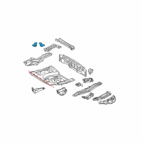 OEM 1992 Toyota Paseo Rear Floor Pan Bracket Diagram - 58331-0E030