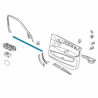 OEM 2008 BMW X5 Channel Sealing, Inside, Door, Front Left Diagram - 51-33-7-207-217