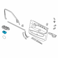 OEM 2010 BMW X5 Window Lifter Switch Diagram - 61-31-6-974-815