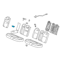 OEM 2022 Honda Insight Cup Holder (Platinum Gray) Diagram - 82184-SNA-A01ZX